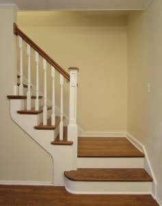 After After hardwood stair replacement