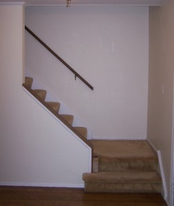 Before Before hardwood stair replacement