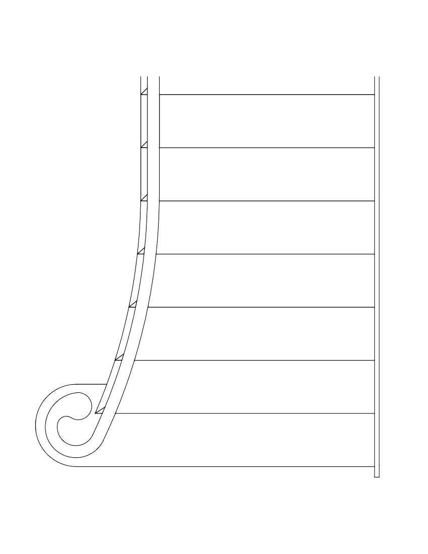 Flared Bottom Stairs